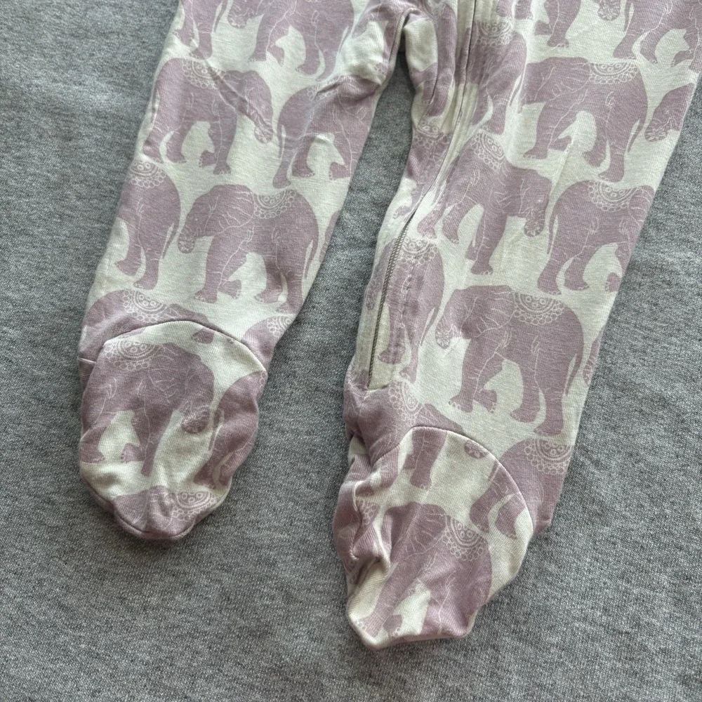 Boutique Kate Quinn Long Sleeve Sleeper One-Piece Organic Cotton 6-9M Pink